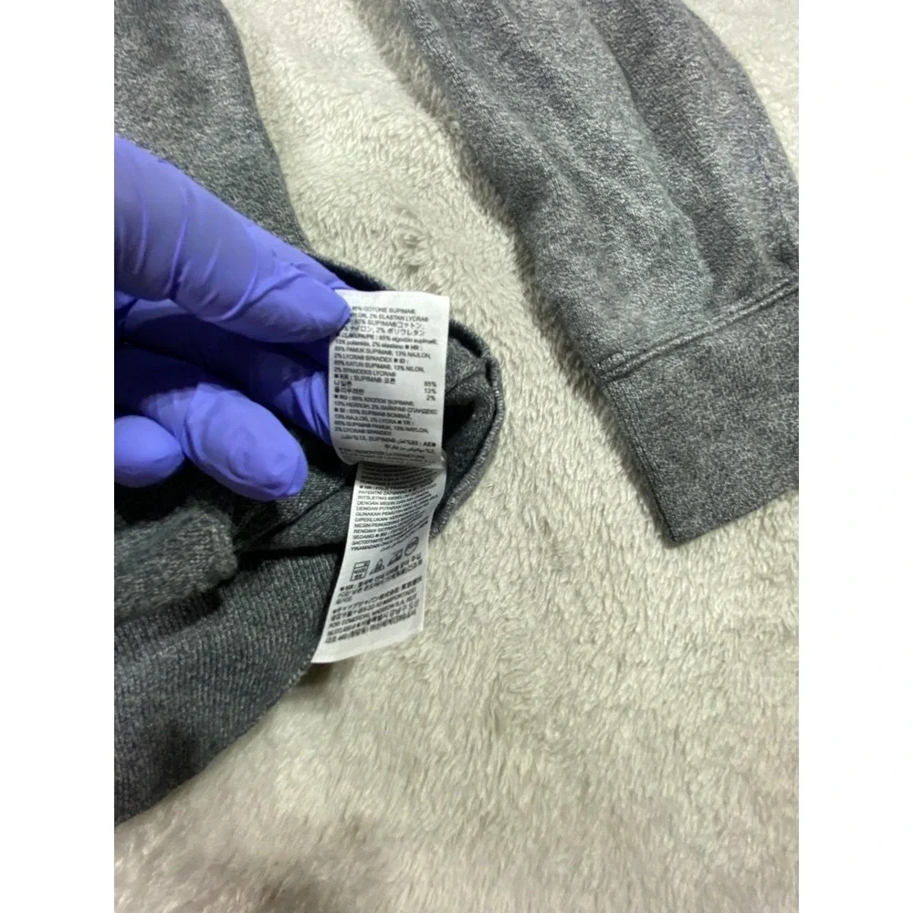 Banana‎ Republic Cardigan Sweater Mens M Gray Cotton Knit Full Zip Long Sleeve